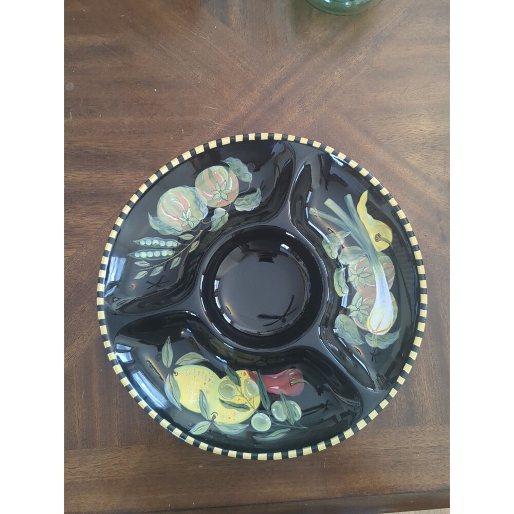ZRIKE Co. primivera.  porcelain serving platter w/fruit, Vegetables 15"
